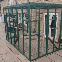 3sided lean to Catio Enclosure 275cm x 275cm 275cm x 275cm tall Painted 3sided lean to Catio Enclosure 275cm x 275cm 275cm x 275cm tall Painted